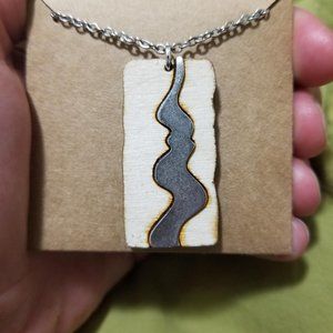 Sterling silver river necklace